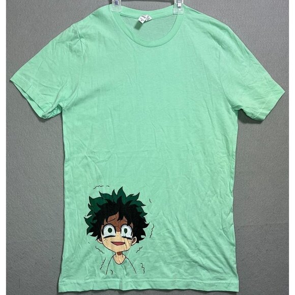 My Hero Deku Fans Shirt Tee Green Shirt Sleeve Tee Medium T-Shirt, Great Present - Picture 1 of 5